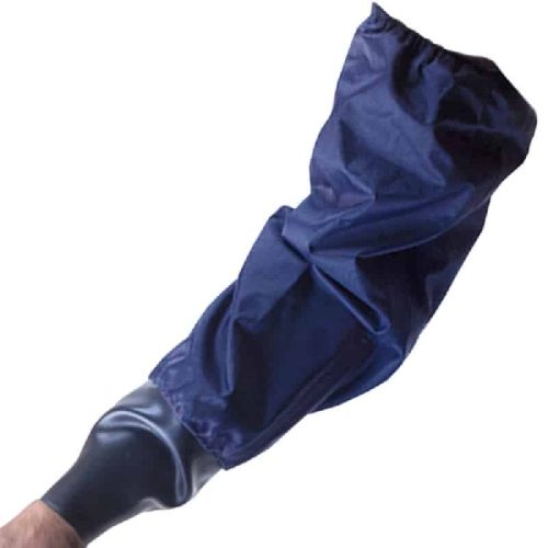 Drytex pair of milking sleeves with rubber cuff (navy)